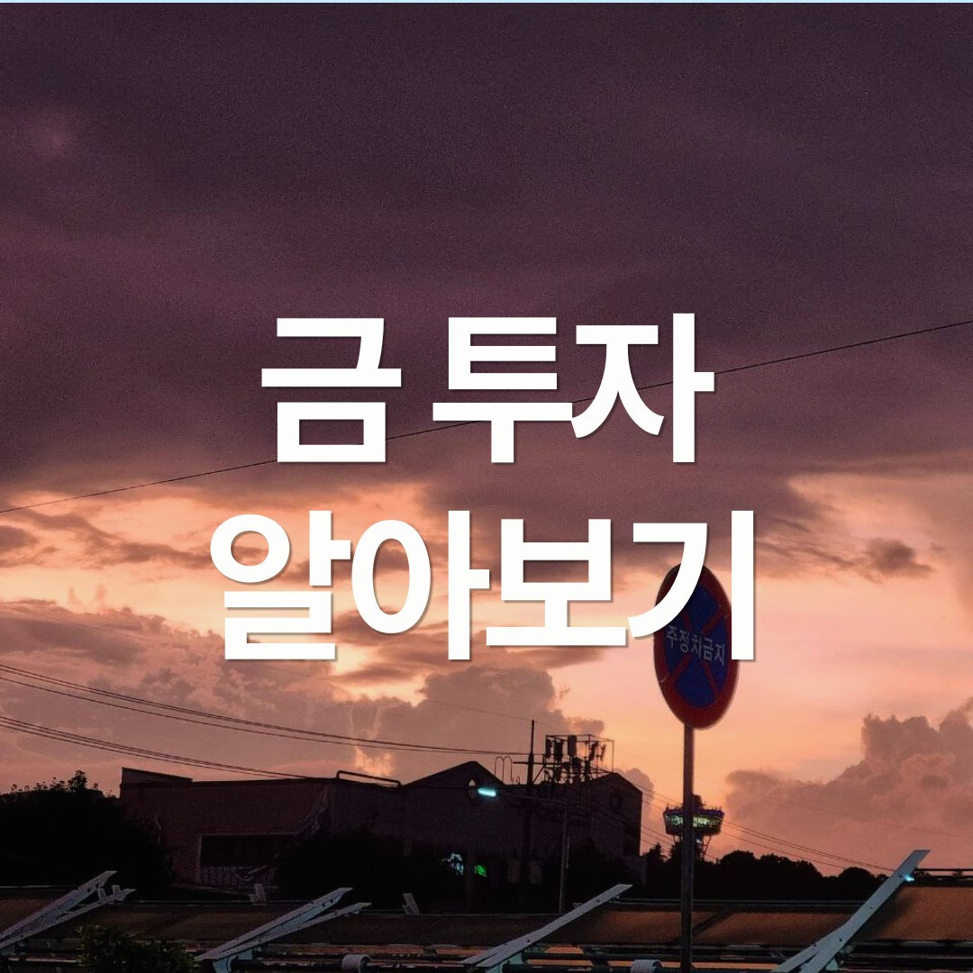 금 투자 알아보기 : 골드바 vs KRX 금현물