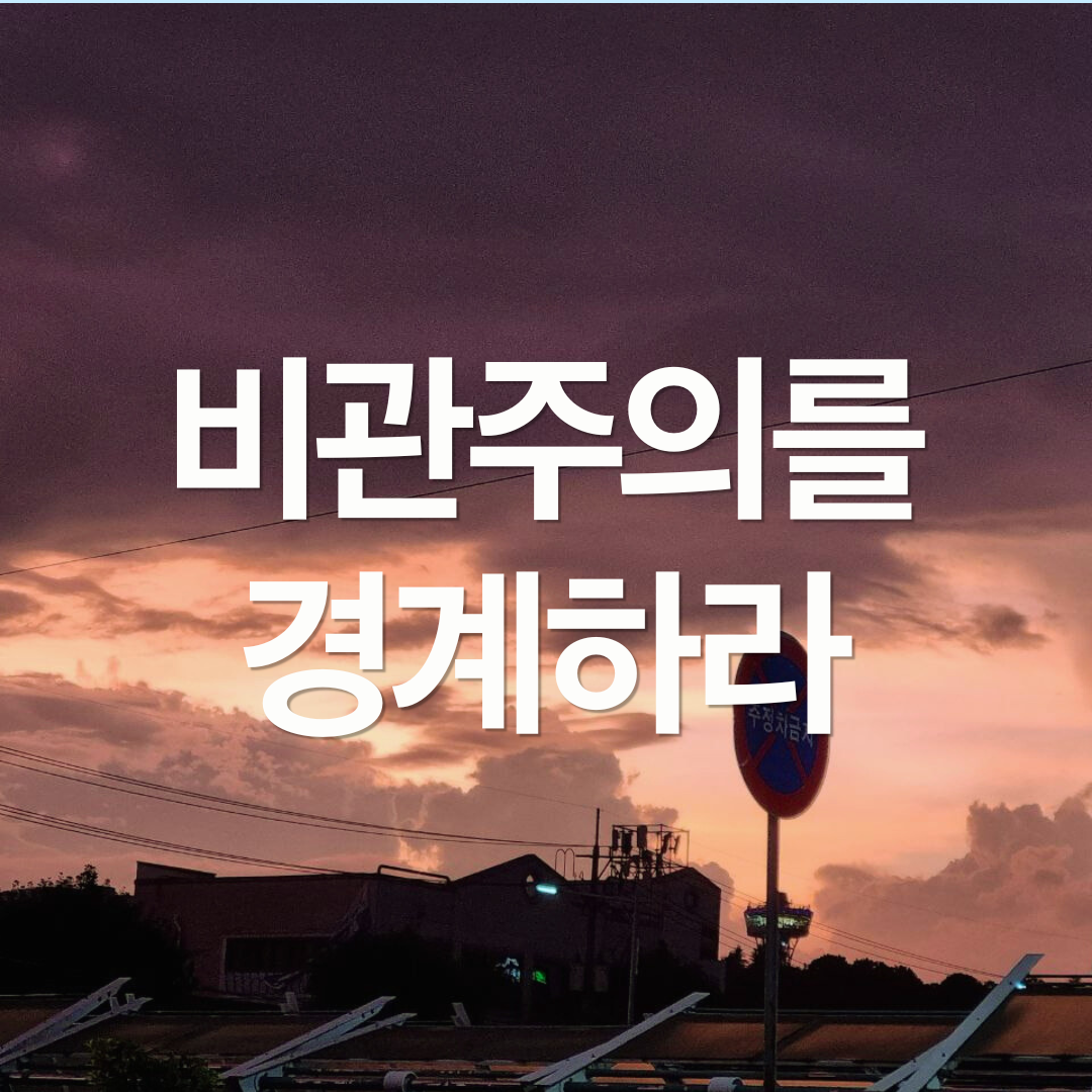 주식 투자의 가장 비싼 대가: '논리적으로 보이는' 비관주의