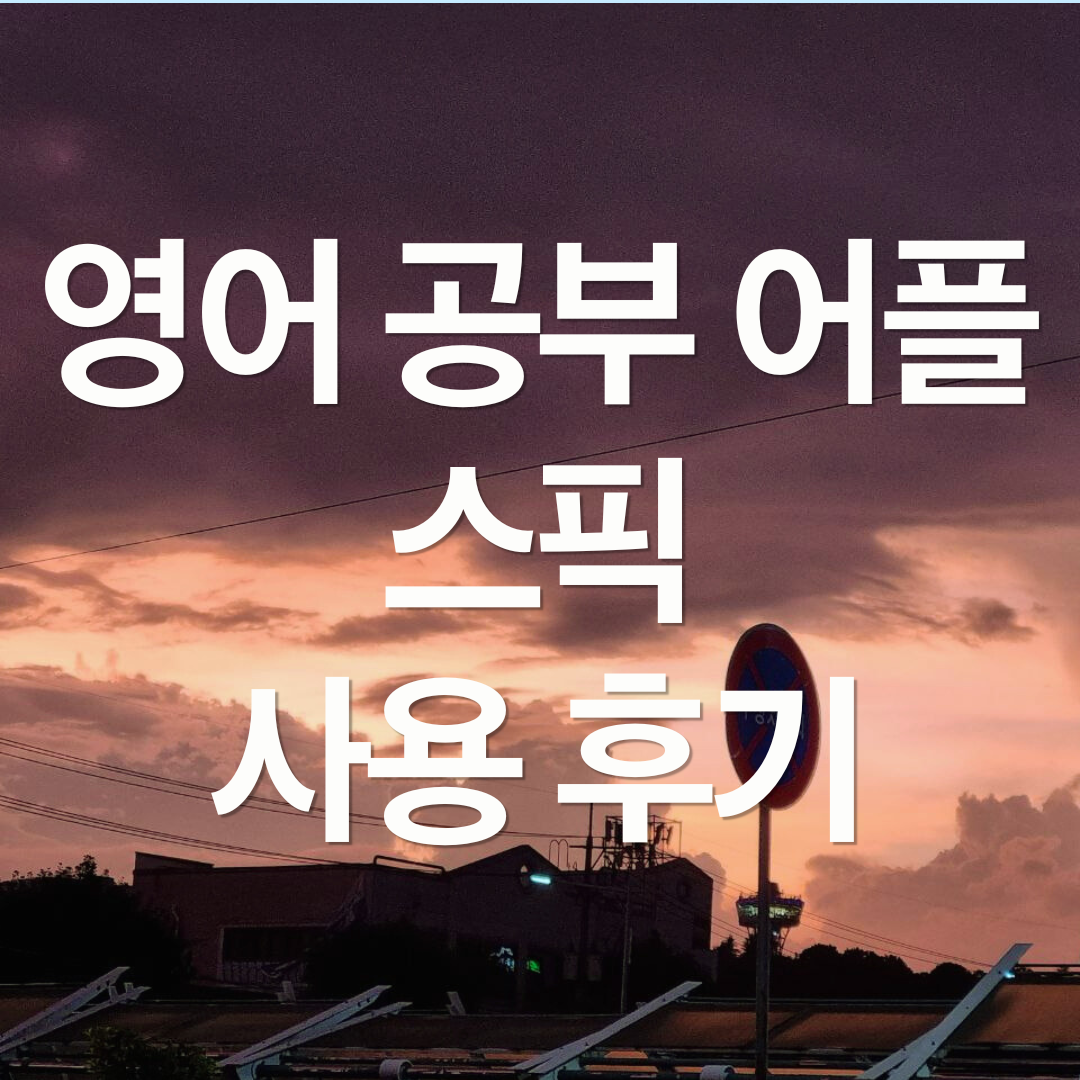 영어 공부 어플 스픽 219일 사용 후기 (내돈내산, 광고 X)
