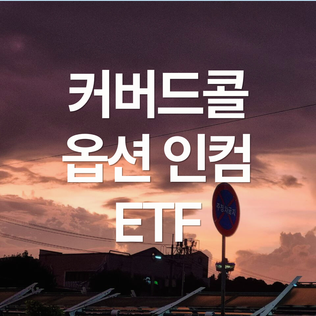 커버드콜, 옵션 인컴 전략 ETF 알아보기