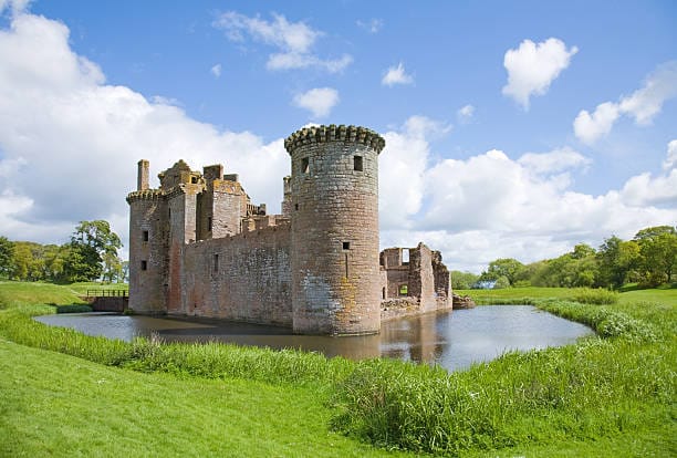 Caerlaverock 해자에 대한 스톡 사진 및 기타 이미지 - 해자, 성-건축물, 사진-이미지 - iStock
