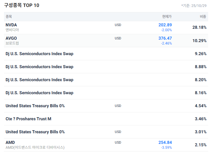 반도체 2배 레버리지 ETF: USD