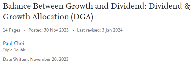 DGA 자산배분 전략 : CAGR 19%, MDD -15.6%, Sharpe 1.32